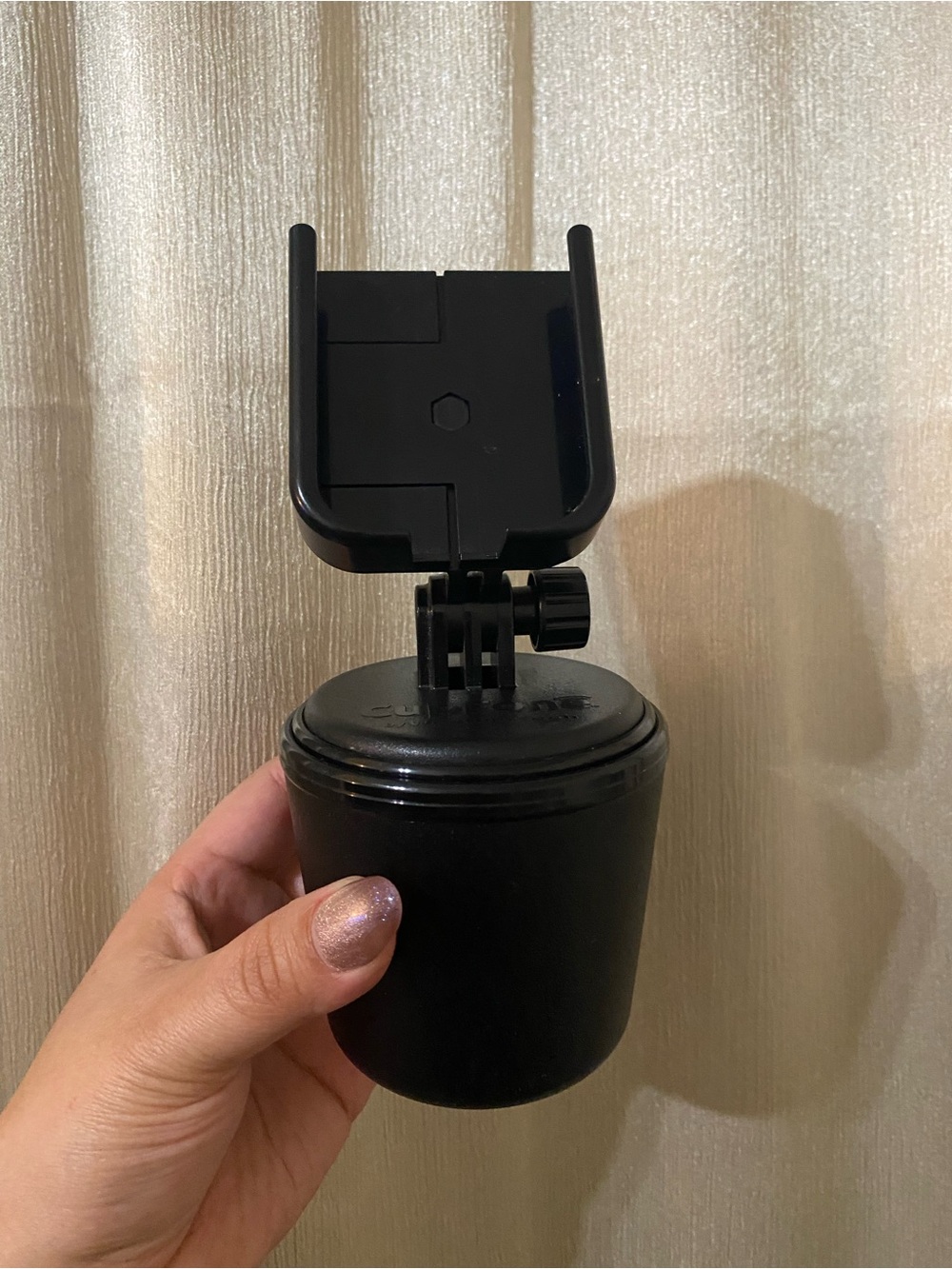 Universal Black Car Cup Holder Phone Mount